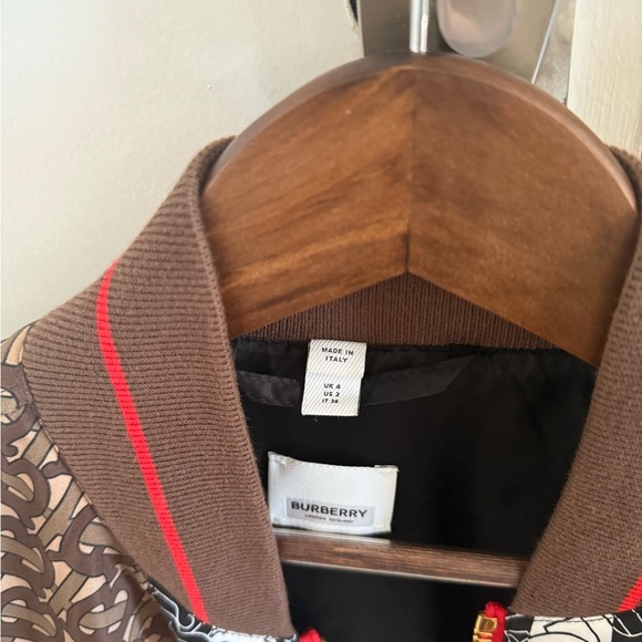 Burberry Brown Monogram Bomber Jacket - Picture 4 of 7